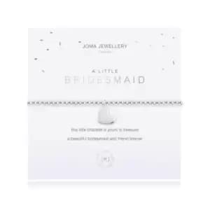 A Little Bridesmaid Silver 17.5cm Stretch Bracelet 3619