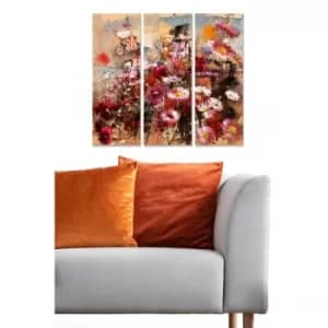 MDF219832465 Multicolor Decorative MDF Painting (3 Pieces)