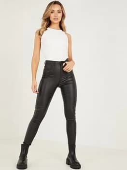 Quiz Black high waist skinny jeans - 6