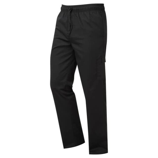 Premier Chefs Essential Cargo Pocket Trousers Black