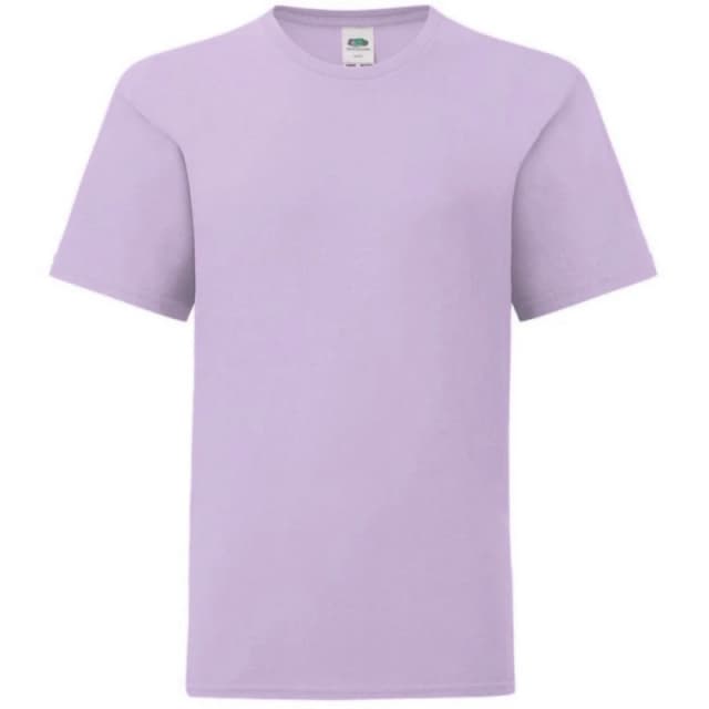 Fruit of the Loom Iconic T-Shirt in Lavender Size: 12-13 Years Lavender Unisex 12-13 Years