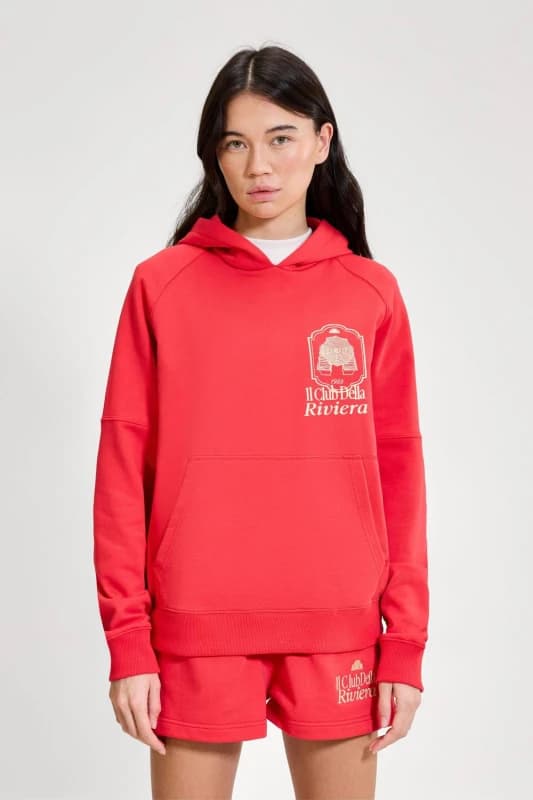 Ellesse Womens Saldia Hoodie in Red Size: 10 Red Female 10