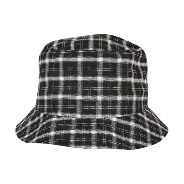 Flexfit Flexfit Men Checked Bucket Hat in Black One Size Male 5063300291467
