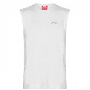 Slazenger Sleeveless T Shirt Mens - White