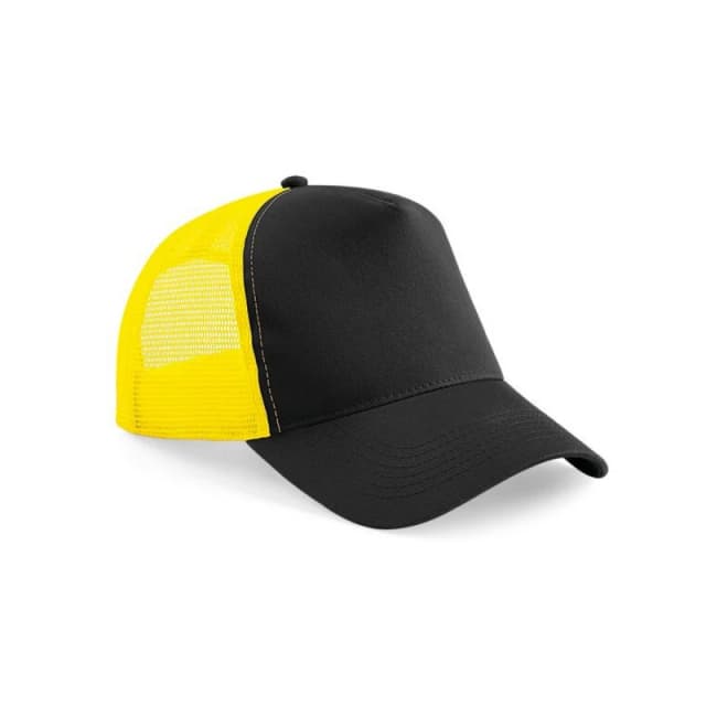 Beechfield Beechfield Men Snapback Trucker Cap in Yellow Yellow One Size Male 5063425297832