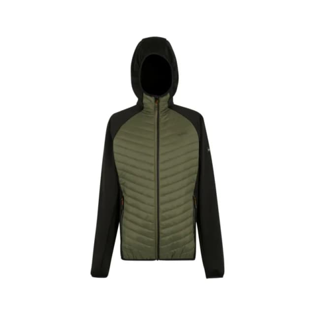 Regatta Regatta Men Andreson Hybrid Insulated Baffled Jacket in Dark Green Size: Small Dark Green S Male 5063516134480