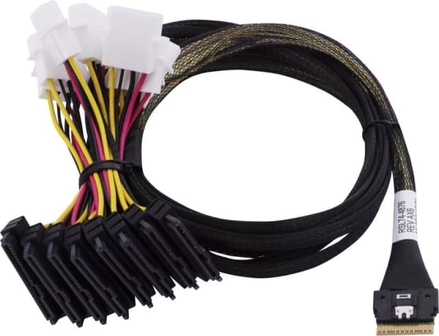 MICROCHIP TECHNOLOGY Microchip Technology 2305400-R Serial Attached SCSI (SAS) cable 0.8 m Black, Multicolour 2305400-R