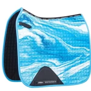 Weatherbeeta Prime Marble Dressage Saddle Pad - Blue