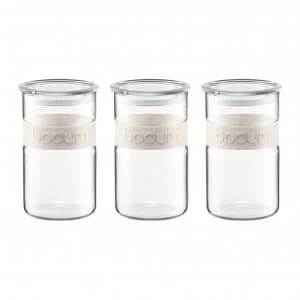 Bodum Presso Storage Jar Set White 3 Pieces White