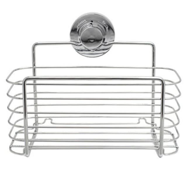 BlissHome Lock n Roll Rectangular Basket Silver Silver