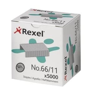 Rexel No. 66 11mm Staples 1 x Box of 5000 Staples for Rexel Giant and Goliath Staplers