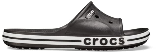 Crocs Unisex Bayaband Slides Black / White W5/M4