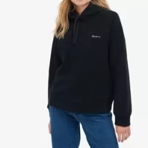 Barbour Otterburn Logo-Embroidered Fleece Hoodie - UK 8