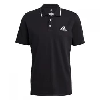 adidas AEROREADY Essentials Piqu Small Logo Polo Shirt M - Black / White