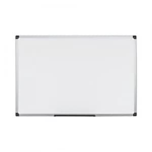 Bi-Office Maya Magnetic Whiteboard with Grey Plastic Frame 2400 x 1200 mm