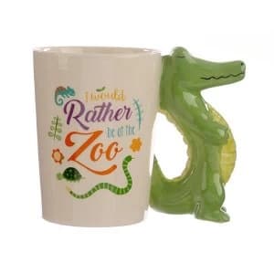 Crocodile Shaped Handle Mug