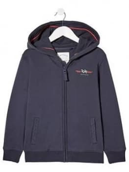 Fatface Boys Union Jack Hoodie - Navy