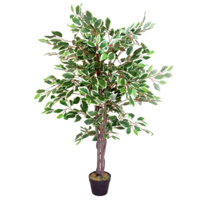 Leaf 130cm Leaf Realistic Artificial Ficus Tree / Plant Green unisex