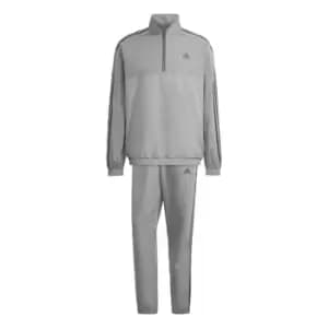 adidas quarter Zip Woven Tracksuit Mens - Grey