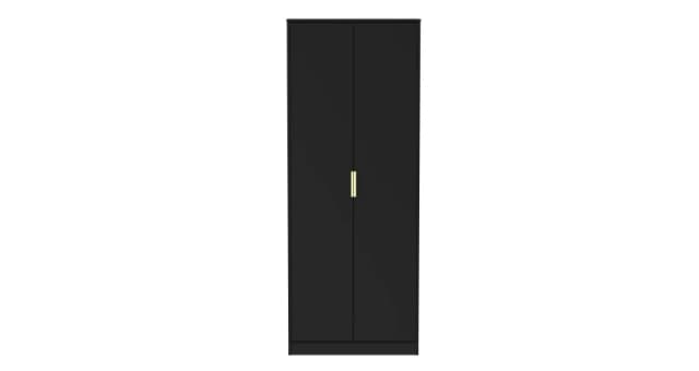 Madrid 2 Door Wardrobe In Black Ash (Ready Assembled)