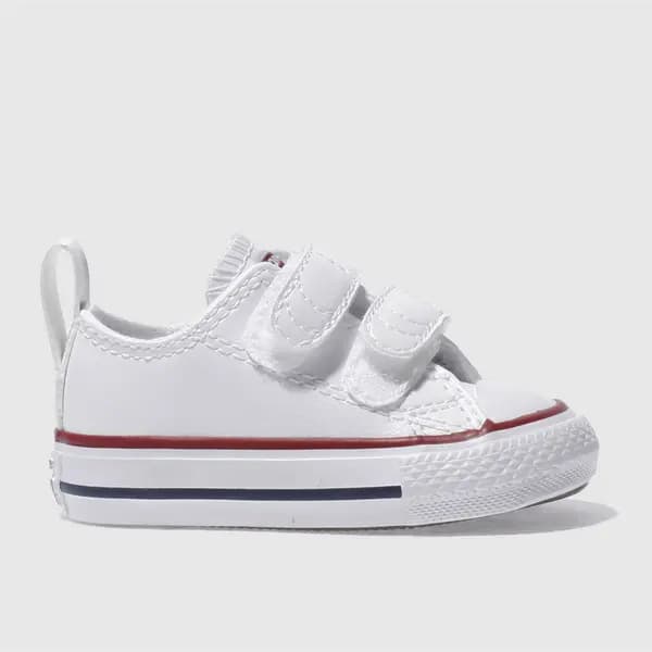 Converse white & red all star lo 2v Toddler trainers White / Red UK 4 (EU 20)