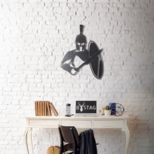 Sparta XL Black Decorative Metal Wall Accessory