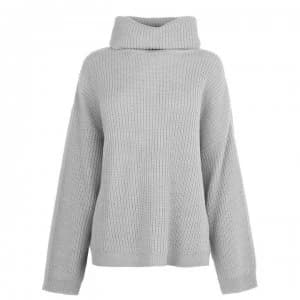 SoulCal Roll Neck Jumper Ladies - Grey Marl