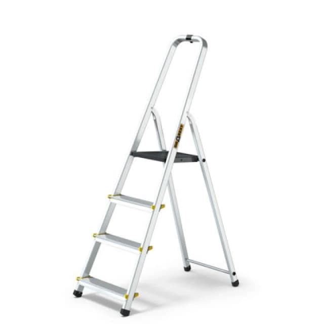 Drabest Aluminum Home Ladder With Hook 4 Steps, 150Kg