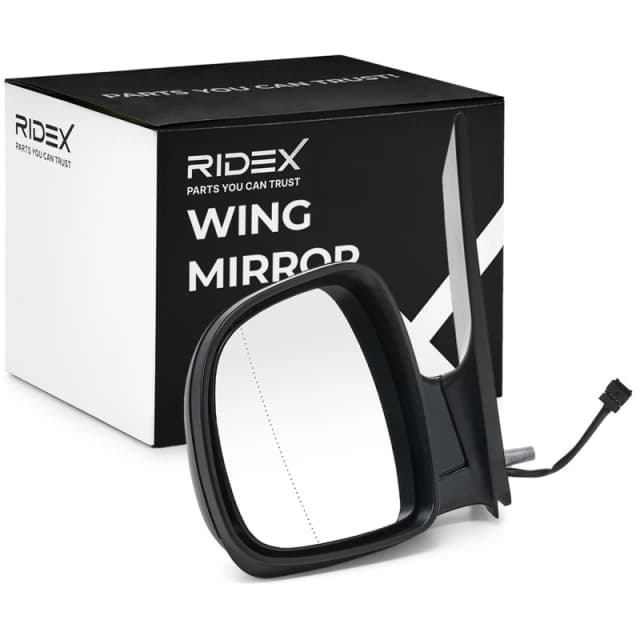 RIDEX 50O0358 Wing mirror Left, black, Electric, Complete Mirror Outside Mirror (50)