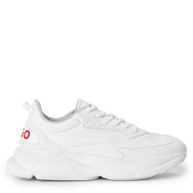 Hugo Kids Leon Runners Low-Top Trainers Open White male 5 (38)