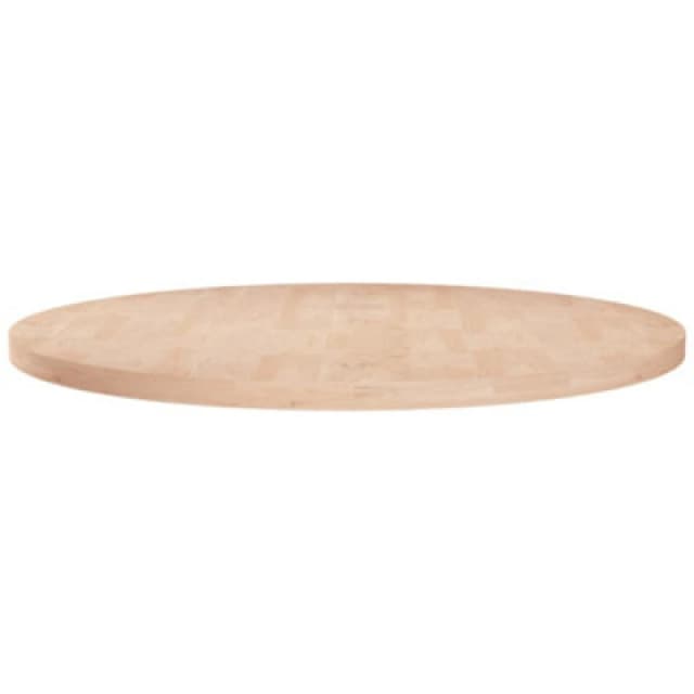 Vidaxl Round Table Top 60X2,5cm Untreated Solid Wood Oak