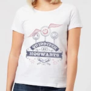 Harry Potter Quidditch At Hogwarts Womens T-Shirt - White - 3XL