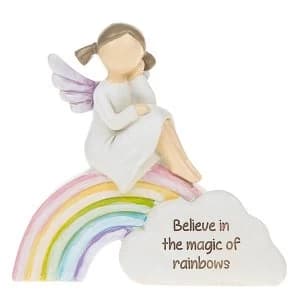 Rainbow Angels Believe Magic Ornament