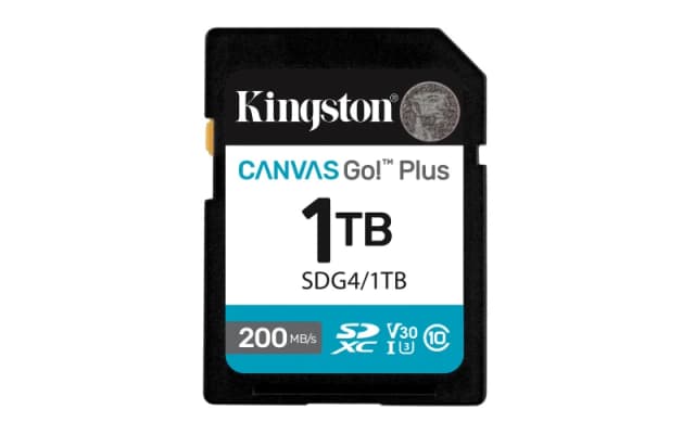 Kingston Canvas Go! Plus SDXC Card 200R C10 UHS-I U3 V30 1TB