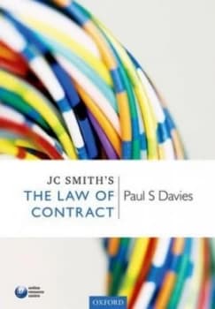 Jc Smiths the Law of Contract By Paul S Davies Book