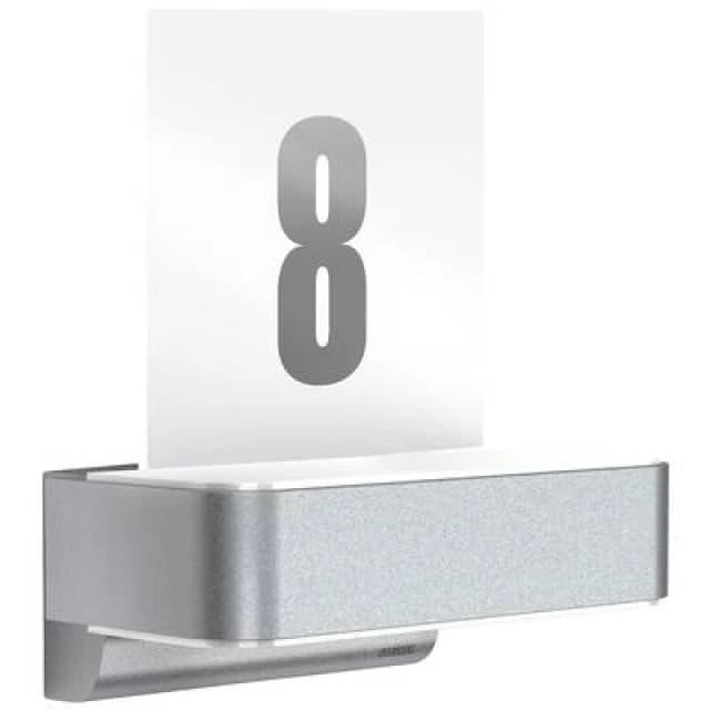 Steinel Steinel LED AUSSENLEUCHTE L 820 SC SI 087579 LED outdoor wall light (+ motion detector) w/o 9.8 W LED (monochrome) Silver 087579