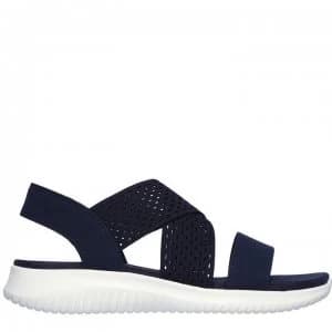 Skechers Neon Sandals Ladies - Navy