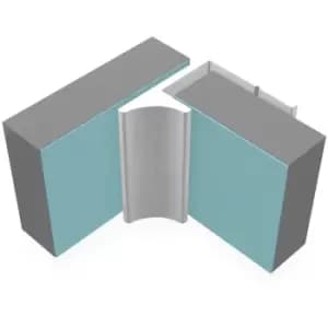 Classic 11mm Wall Panel Last Panel Profile Trim Type y Satin Anodised - Satin Anodised - Multipanel