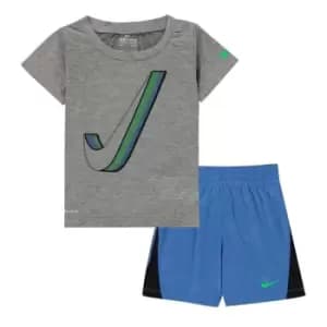 Nike Drop T Shirt And Short Set - Grey