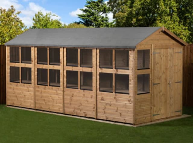 Empire Sheds Empire Apex Potting Shed 6X16 Double Door