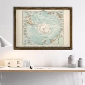 Map029 Multicolor Decorative Framed MDF Painting