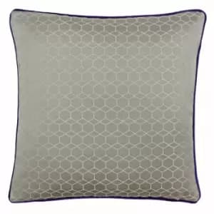 Paoletti Balham Polyester Filled Cushion Taupe/Purple