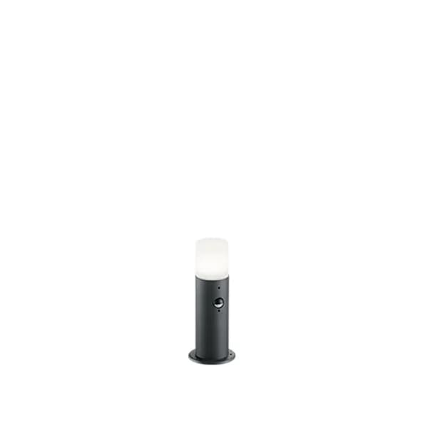 Hoosic Modern Outdoor Pedestal Light Anthracite IP44 with PIR