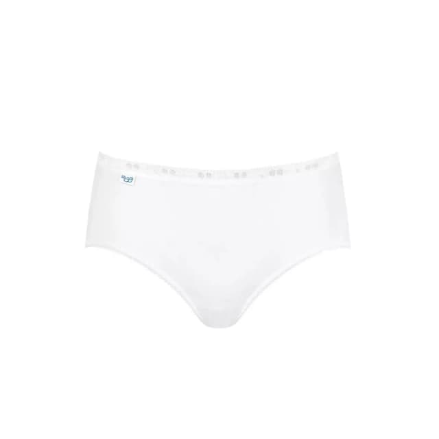 Sloggi Pack of 3 Basic Midi Knickers White Women 10;12;14;16;18;20;22