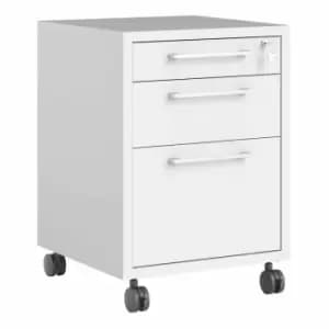 Prima Mobile File Cabinet In White