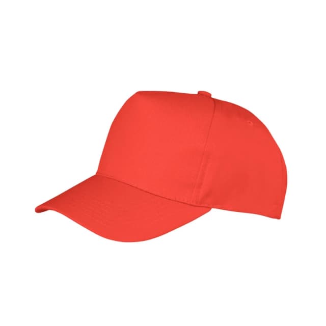 Result Result Men Boston 5 Panel Polycotton Baseball Cap in Red Red One Size Male 5063470734474