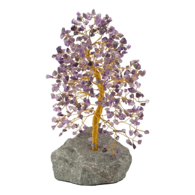 Serenity Gemstone Tree Amethyst - Relax Large Multi