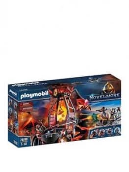 Playmobil 70390 Novelmore Knights Burnham Raiders Lava Mine With Fire Launchers