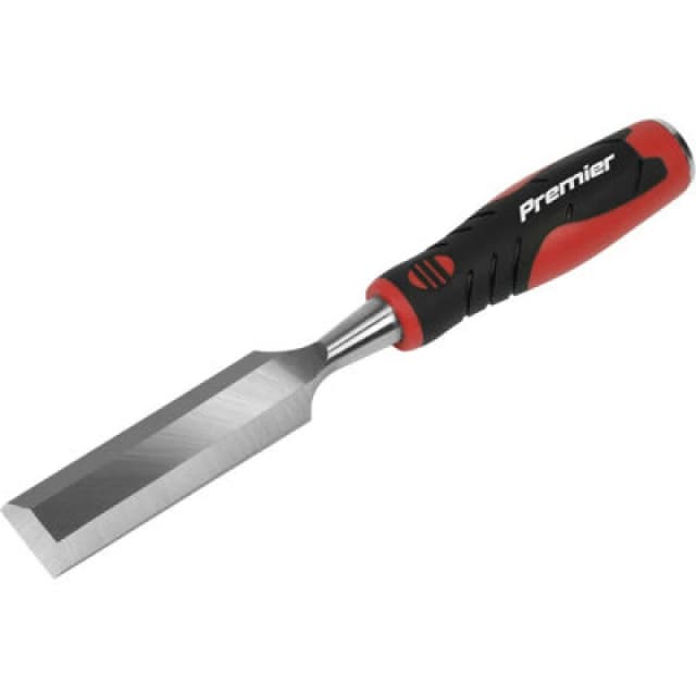 Loops 32mm Hammer-Thru Wood Chisel - Bevel Edged Blade - Chrome Vanadium Steel Metallics