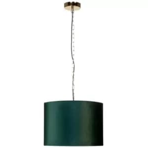 Zumaline Lighting - Zumaline Inga Cylindrical Pendant Ceiling Light, Green, 1x E27